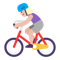 Woman Biking- Medium-Light Skin Tone emoji on Microsoft